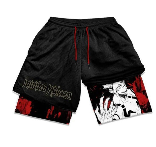 Gym Shorts With Liner Anime Variations