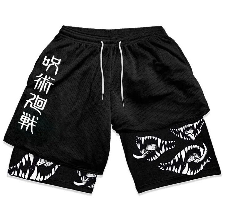 Gym Shorts With Liner Anime Variations
