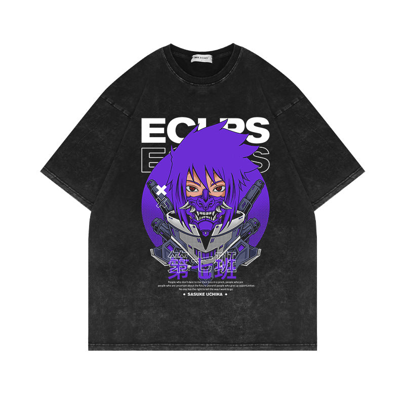Heavyweight Washed Pump Cover T shirt Naruto Anime