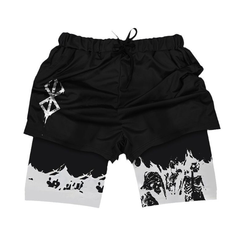 Gym Shorts With Liner Anime Variations