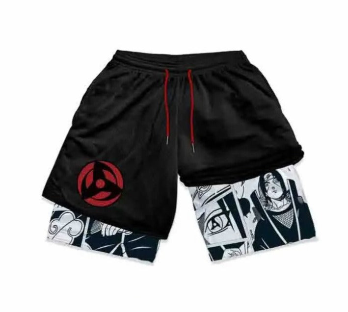 Gym Shorts With Liner Anime Variations