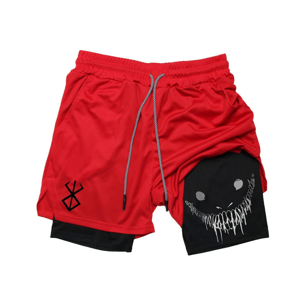Gym Shorts With Liner Anime Variations