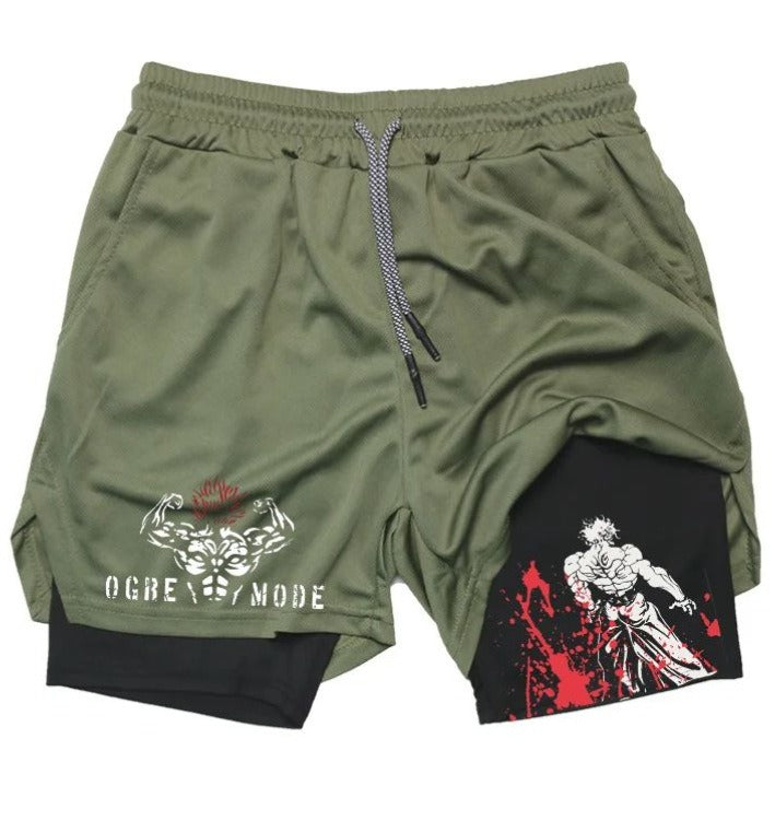 Gym Shorts With Liner Anime Variations