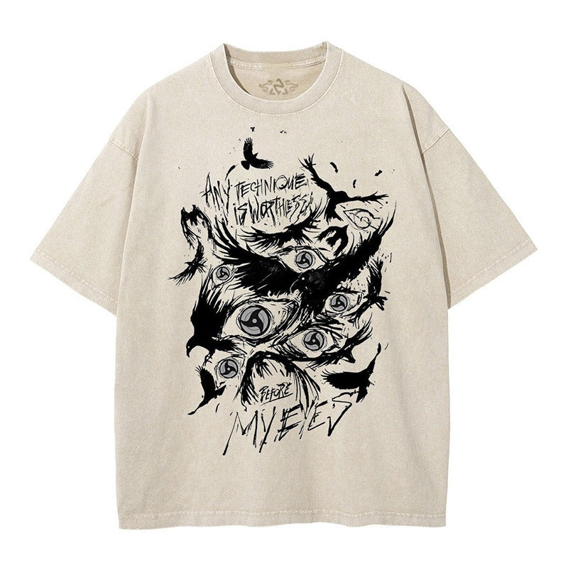 Naruto Oversize Vintage Water Washed Wax Dyed Pump Cover