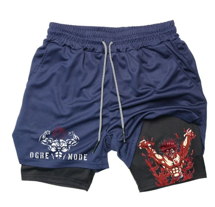 Gym Shorts With Liner Anime Variations