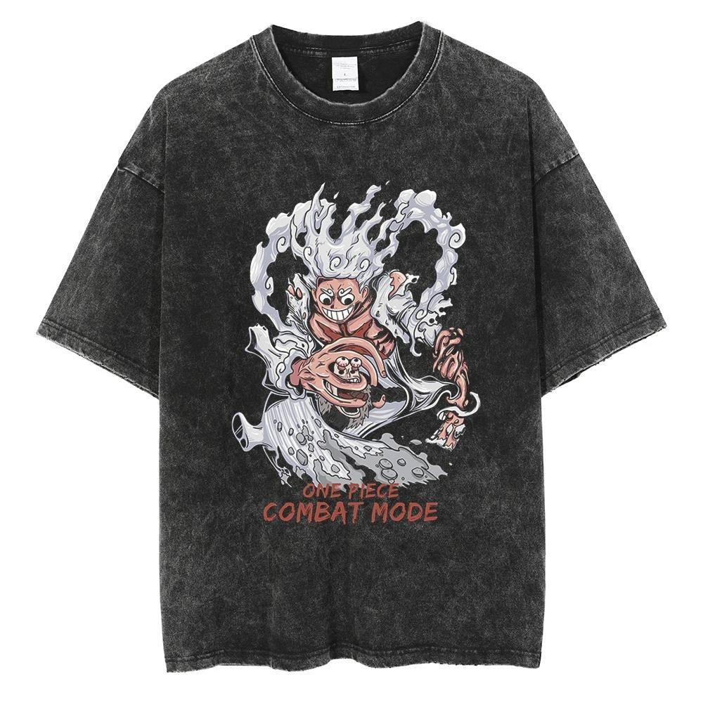 One Piece Luffy Oversized Washed Pump Cover