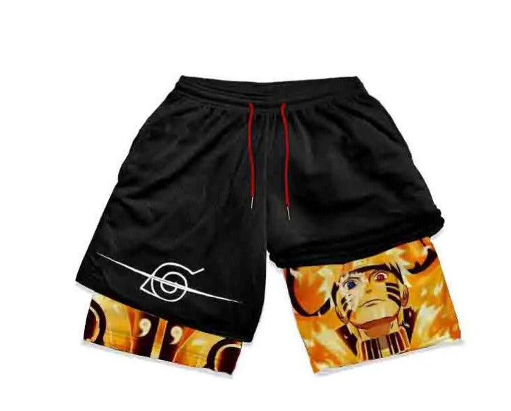 Gym Shorts With Liner Anime Variations