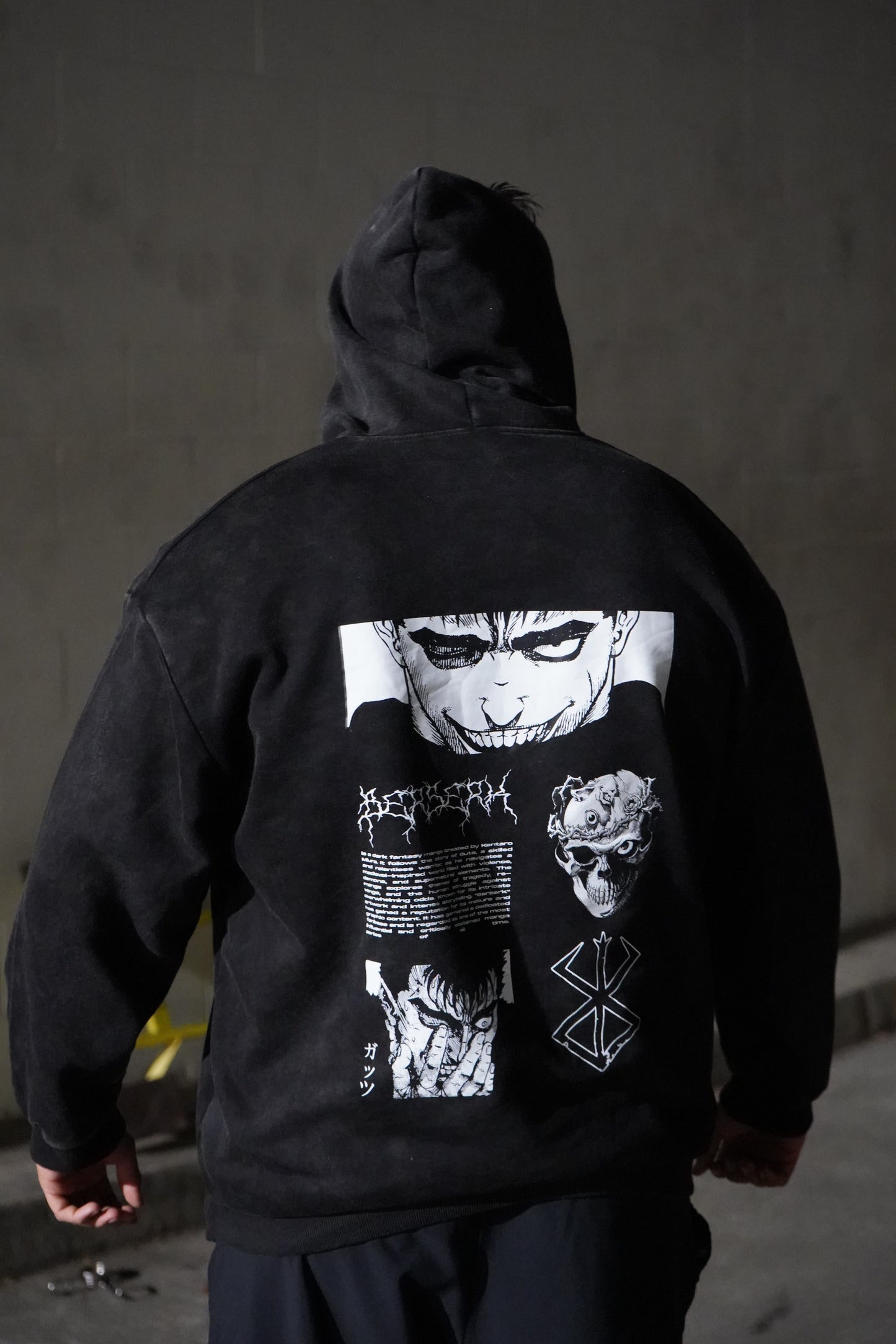 Hoodie Berserk Long Sleeve Washed Pump Cover