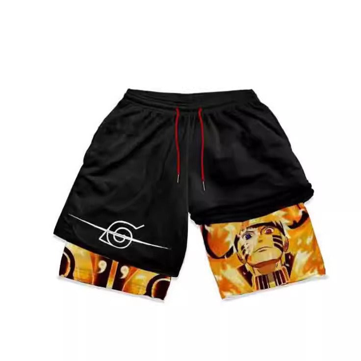 Gym Shorts With Liner Anime Variations