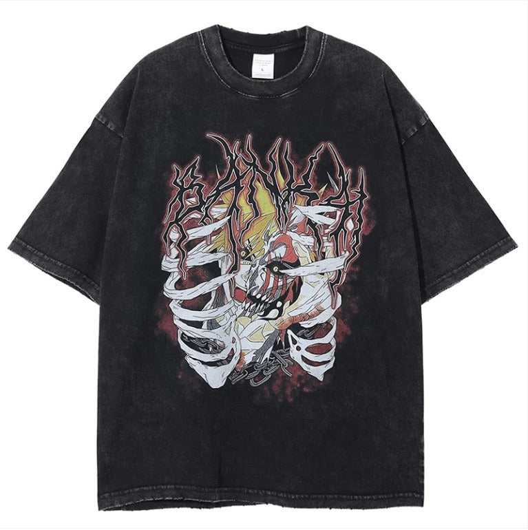 Naruto Oversize Washed Wax Dyed Pump Cover