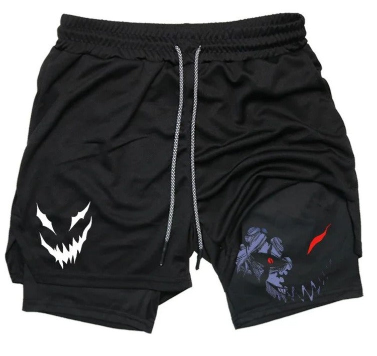 Gym Shorts With Liner Anime Variations