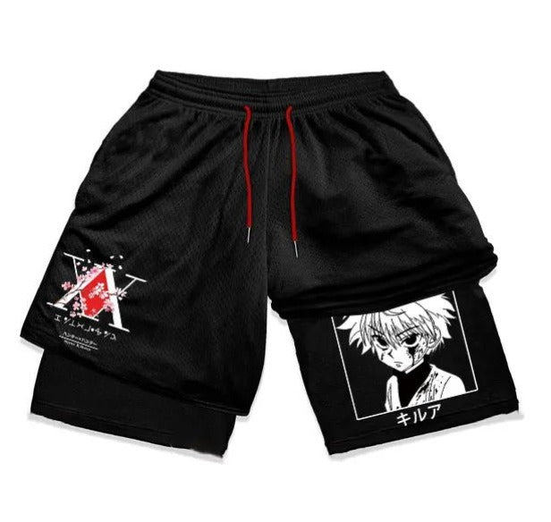 Gym Shorts With Liner Anime Variations