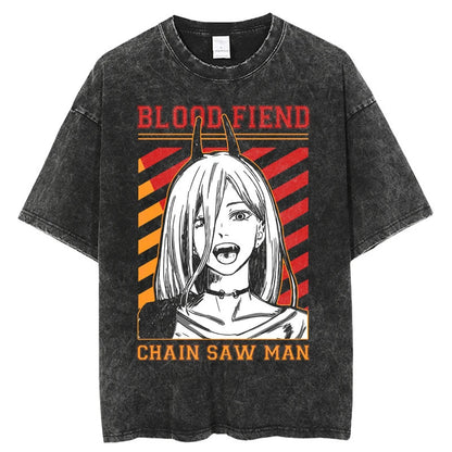 Chainsaw Man Washed Pump Covers