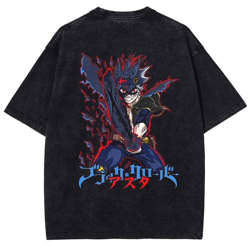 Black Clover Double-Sided  Washed Pump Covers