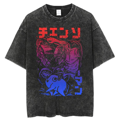 Chainsaw Man Washed Pump Covers