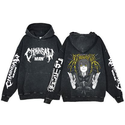 Chainsaw Man Washed Hoodie Pump Covers