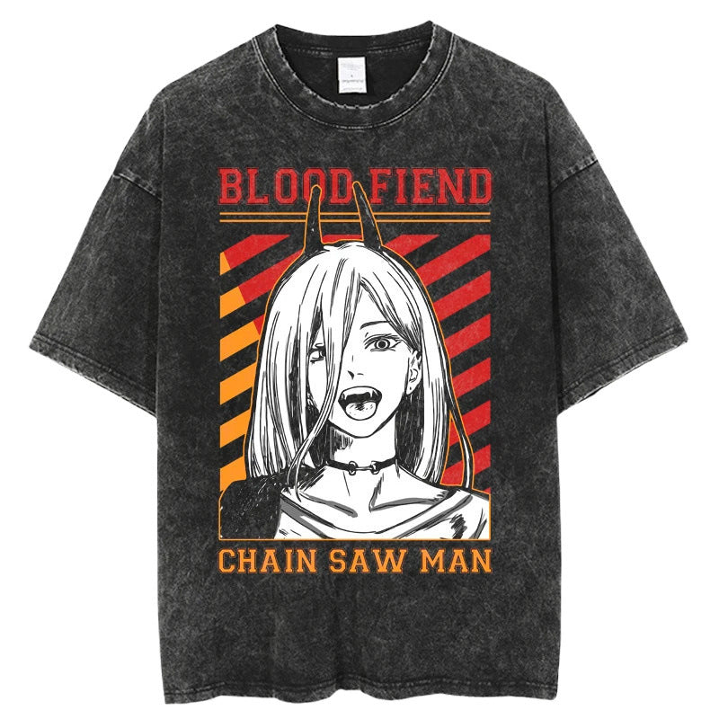 Chainsaw Man Washed Pump Covers