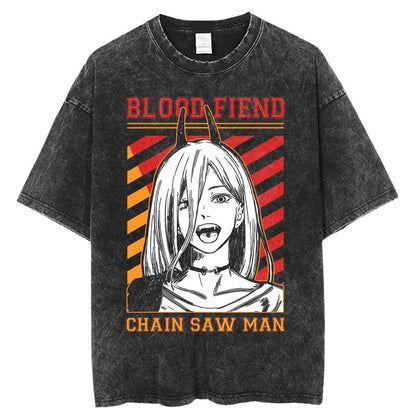 Chainsaw Man Washed Pump Covers