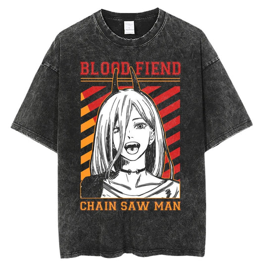 Chainsaw Man Washed Pump Covers