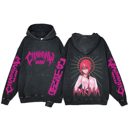 Chainsaw Man Washed Hoodie Pump Covers