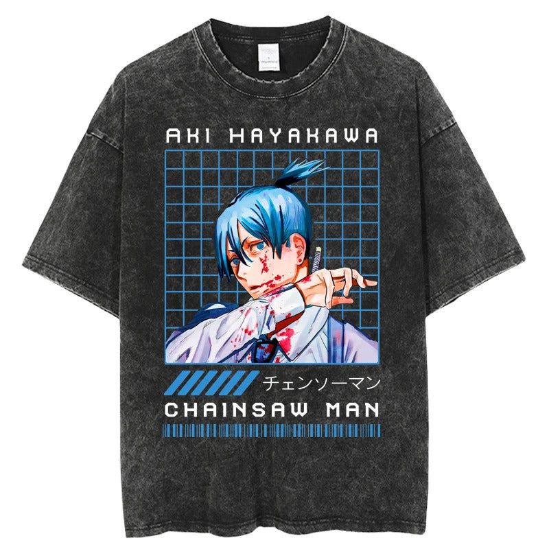 Chainsaw Man Washed Pump Covers