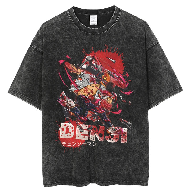 Chainsaw Man Washed Pump Covers