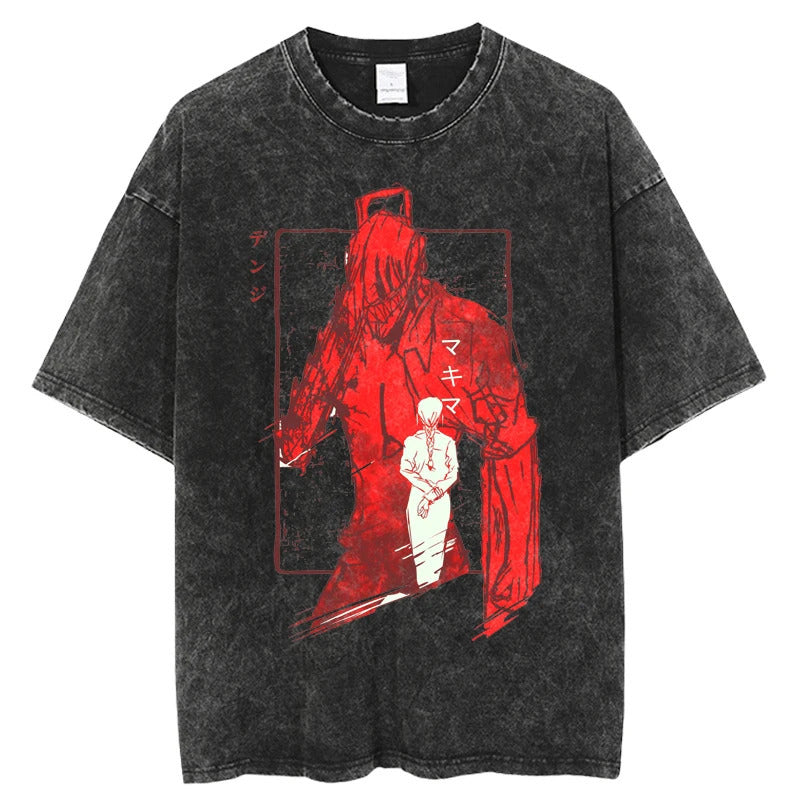 Chainsaw Man Washed Pump Covers