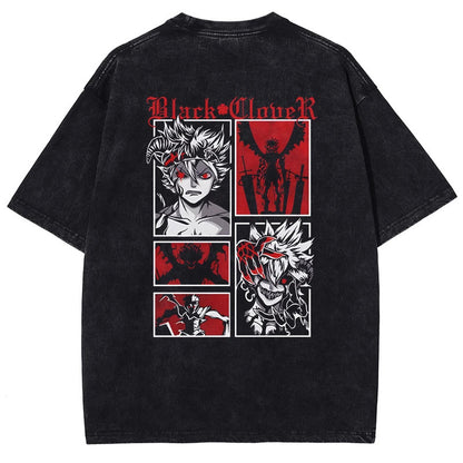 Black Clover Double-Sided  Washed Pump Covers