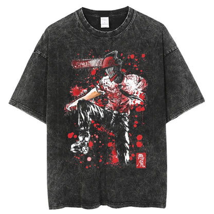 Chainsaw Man Washed Pump Covers