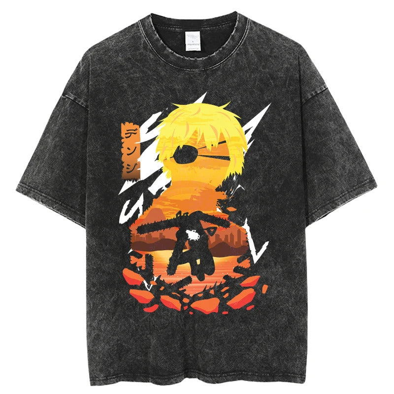 Chainsaw Man Washed Pump Covers