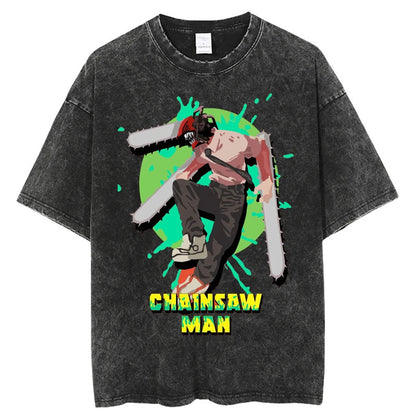 Chainsaw Man Washed Pump Covers